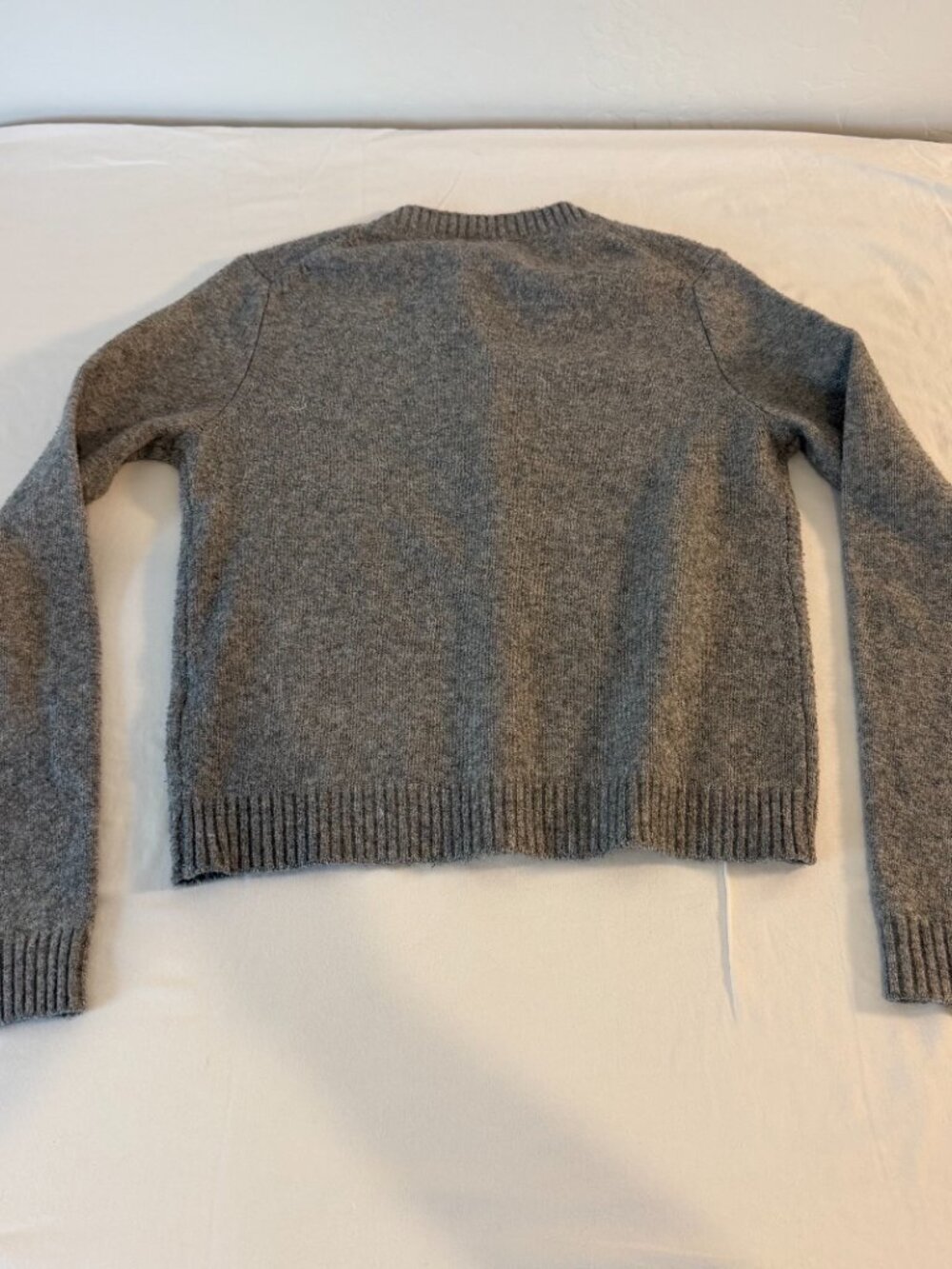 Kimchi Blue Gray Soft Knit Button Front Cardigan Sweater Womens XS Cropped - Picture 7 of 7